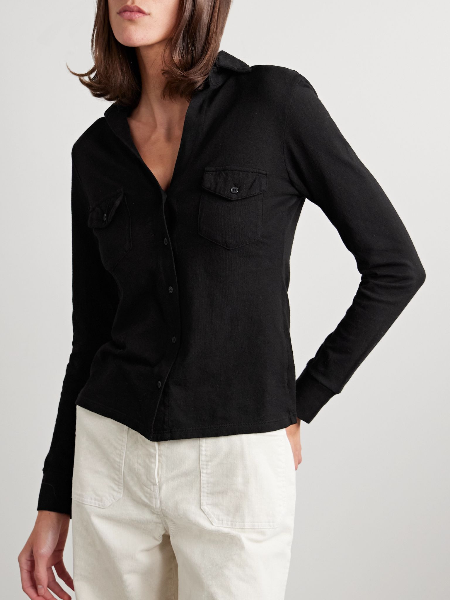 Liam cotton-jersey shirt Black - 3