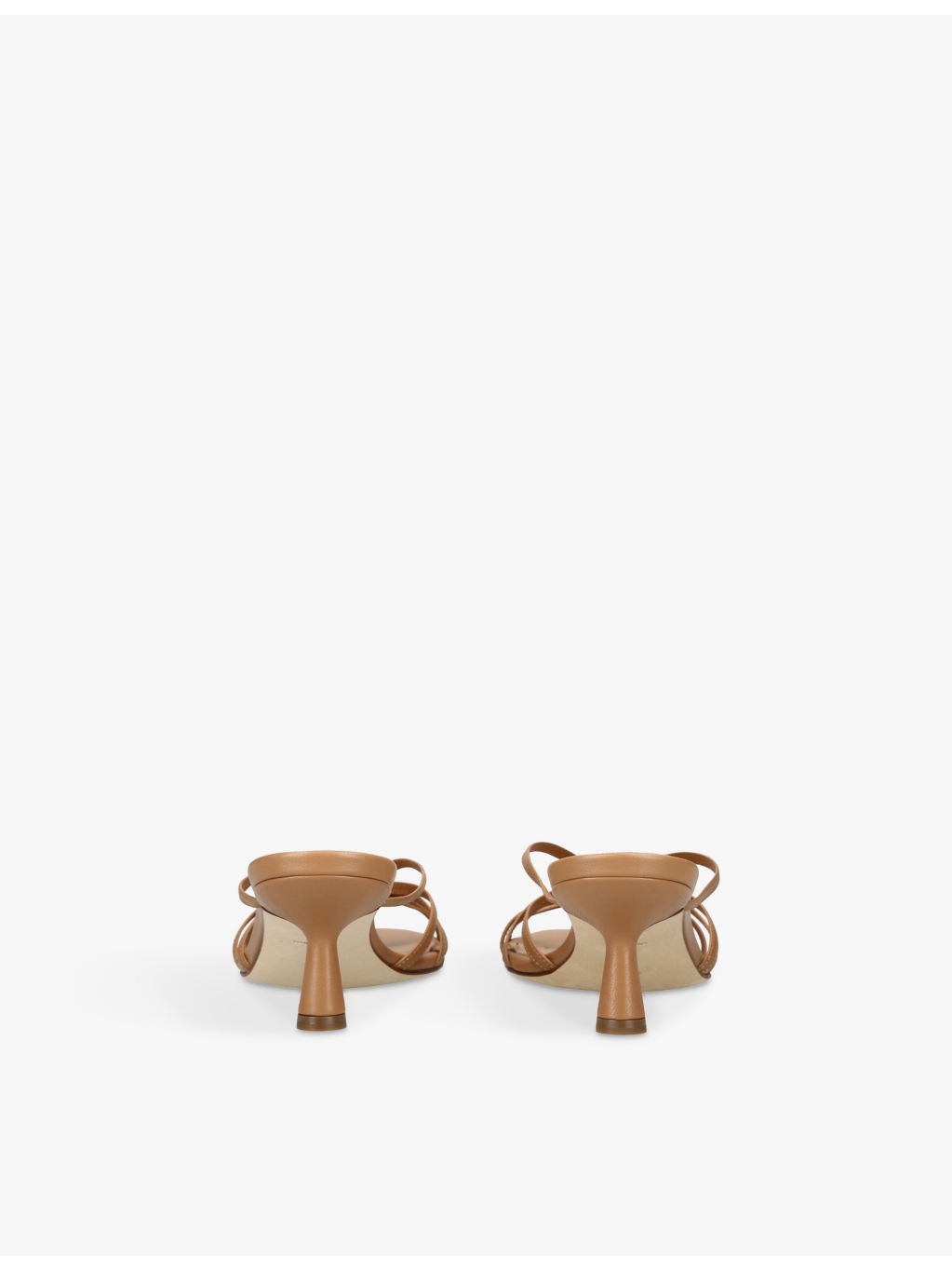 Abby Leather Heeled Mules - 4