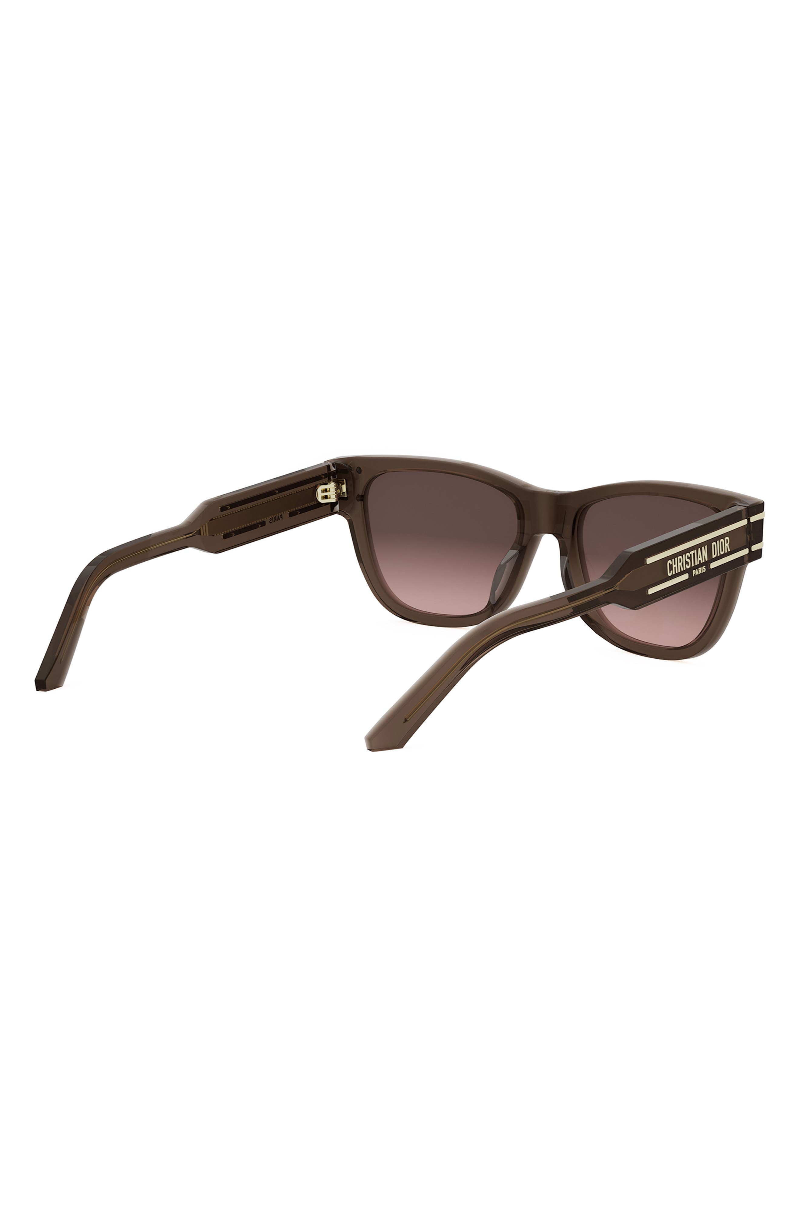 'DiorSignature S6U 54mm Butterfly Sunglasses in Shiny Light Brown /Roviex at Nordstrom - 6