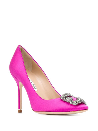 Manolo Blahnik Hangisi 70mm pointed pumps outlook