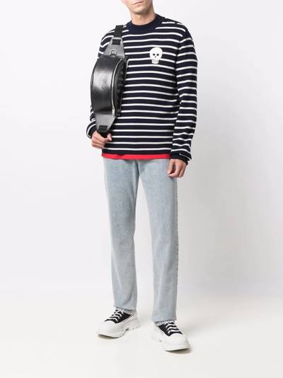 Alexander McQueen striped mock-neck jumper outlook