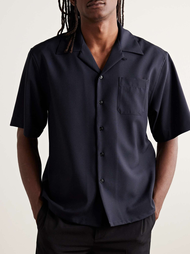 Convertible-Collar Wool Shirt 3