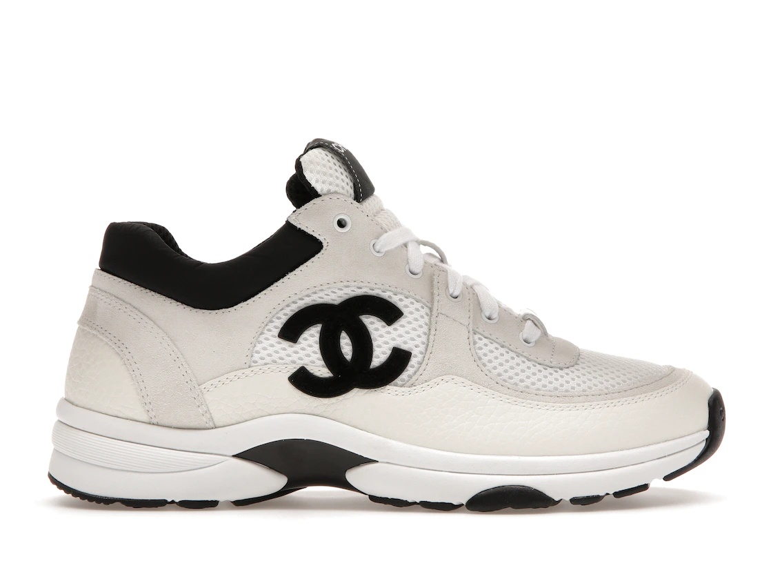 chanel low top trainer black