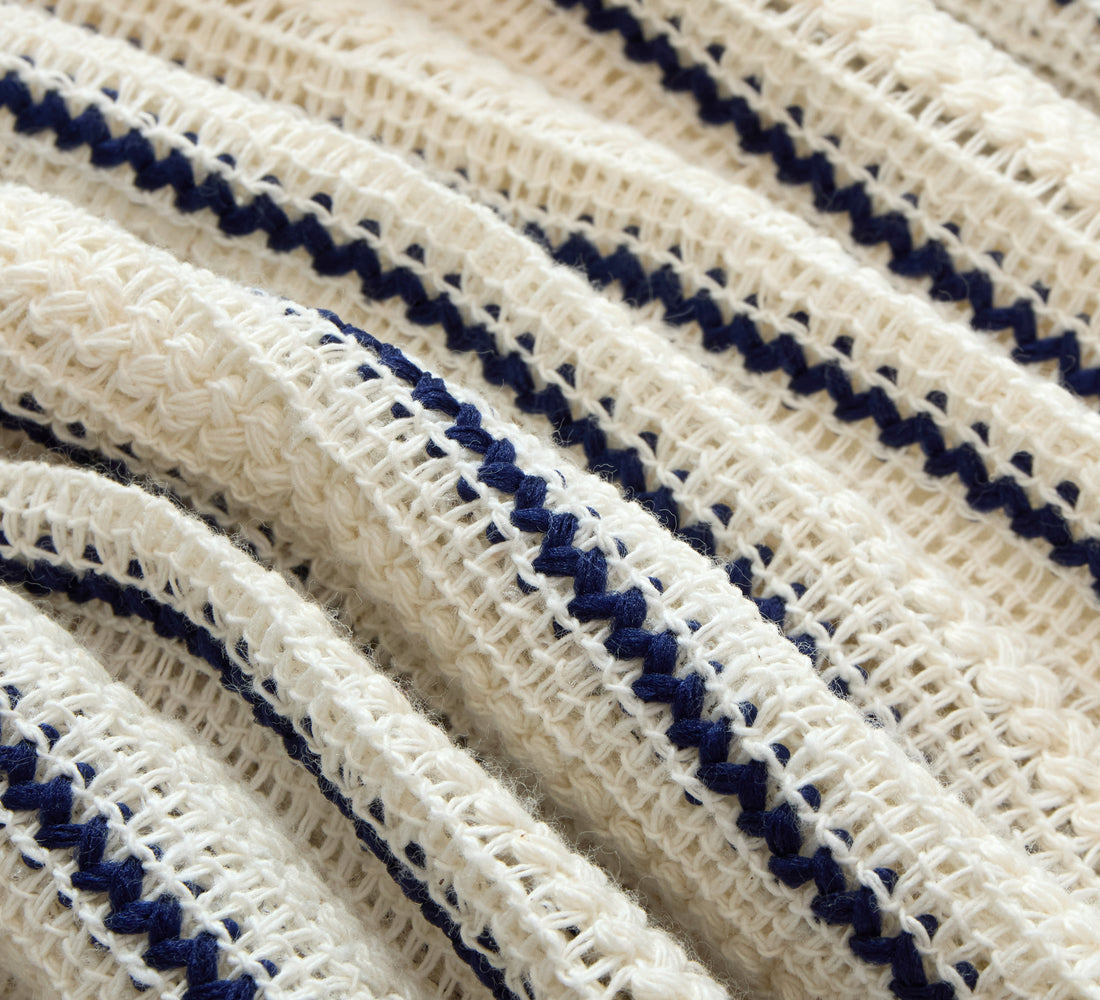 Short Sleeve Workshirt - Striped Mesh Knit - 4
