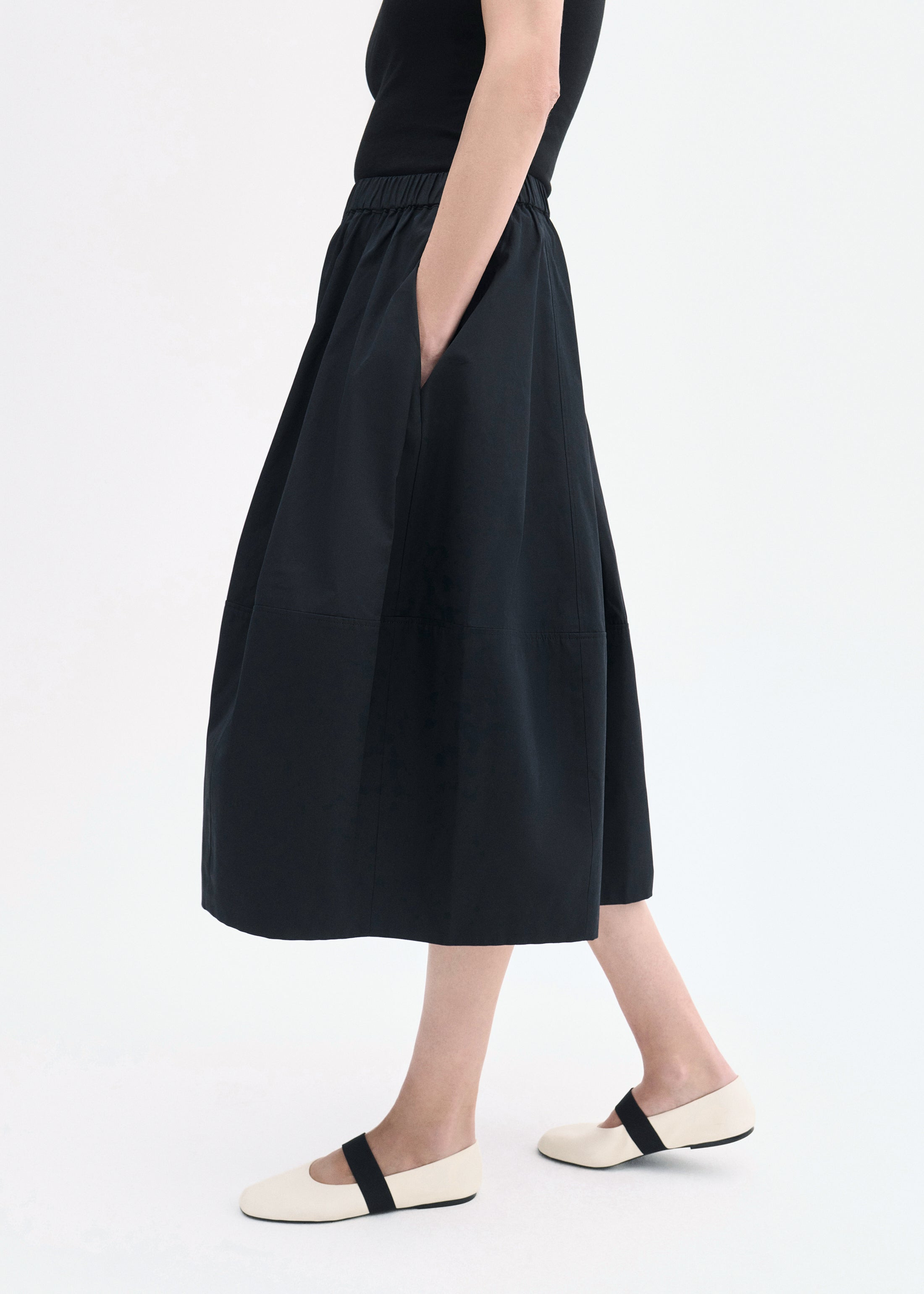 Full Skirt in Cotton Poplin - 5