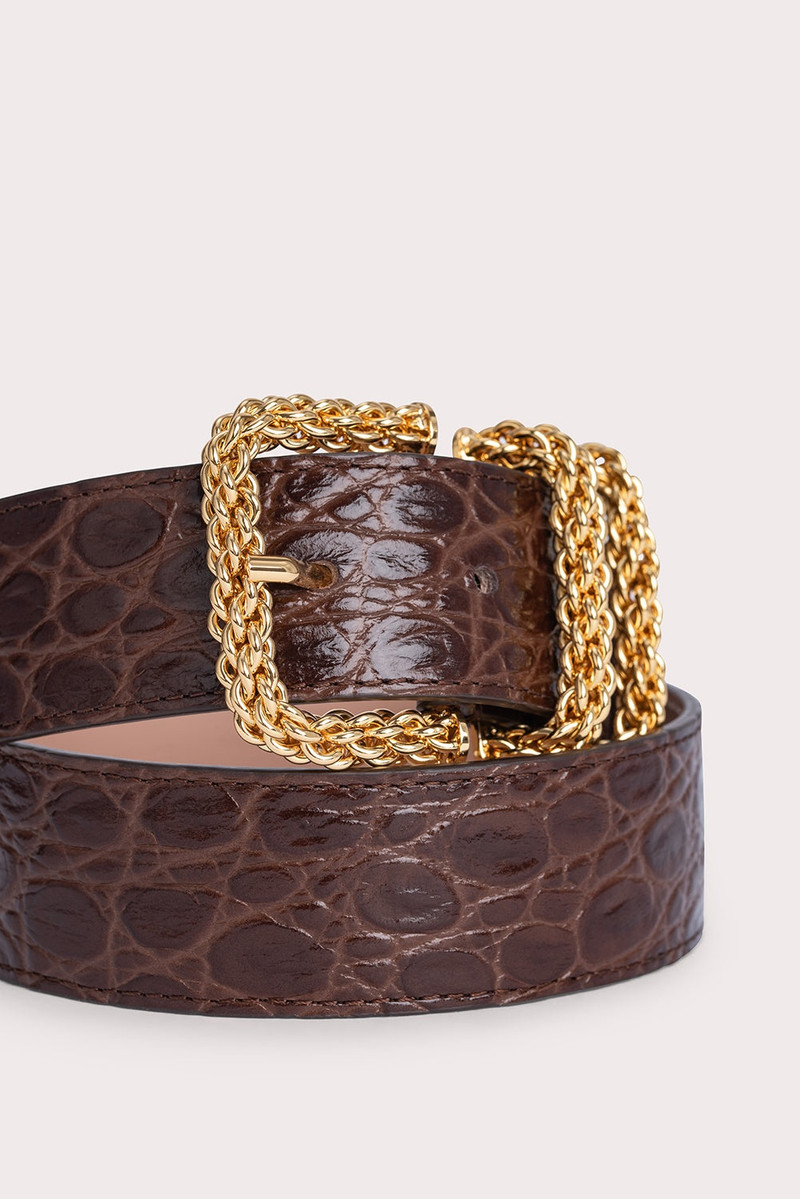 Katina Sequoia Circular Croco Embossed Leather 3