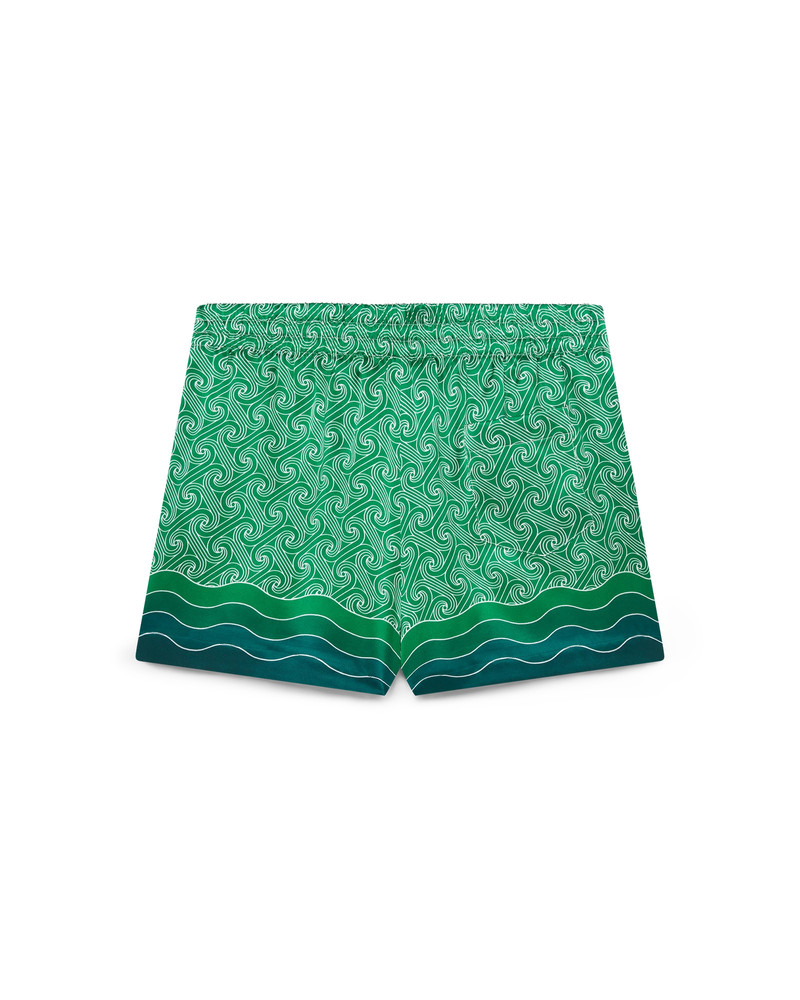 CASABLANCA Column Monogram Silk Shorts outlook