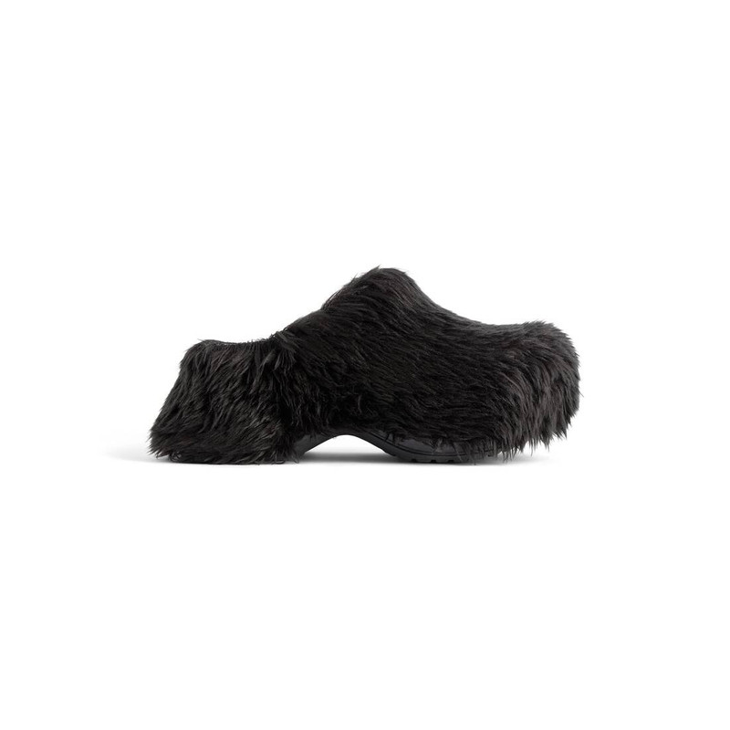 Women's Crocs™ Mule Fake Fur  in Black 1