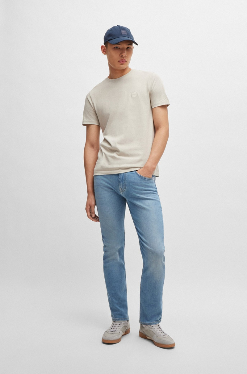 BOSS SLIM-FIT JEANS IN BLUE SUPER-STRETCH DENIM outlook