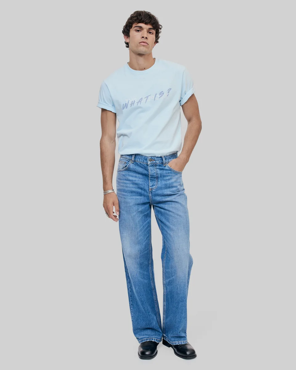 LIGHT BLUE WHAT IS T-SHIRT - 1