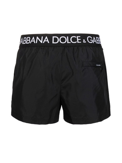 Dolce & Gabbana logo-waistband swim shorts outlook