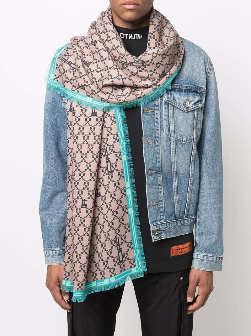 Off-White Monogram arrow-print scarf outlook