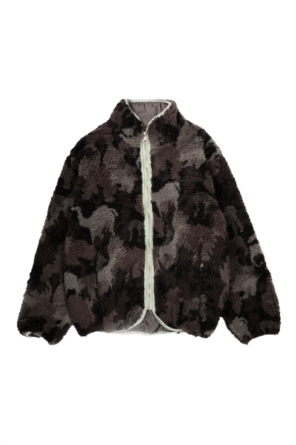 Ambush Camoflage Boa Jacket Grey - 1