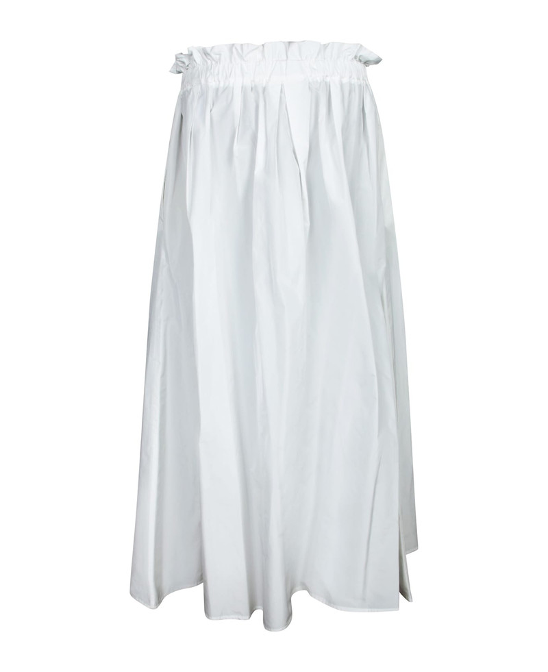 Herno White Flared Midi Skirt outlook