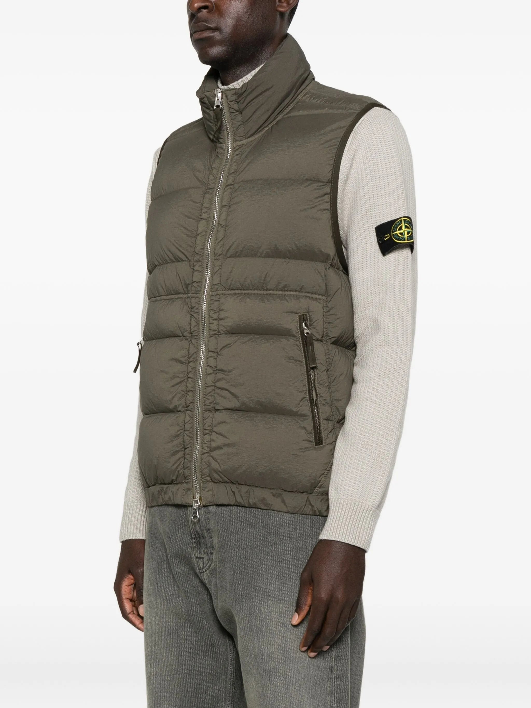 Stone Island Quilted Zip-front Vest - 2
