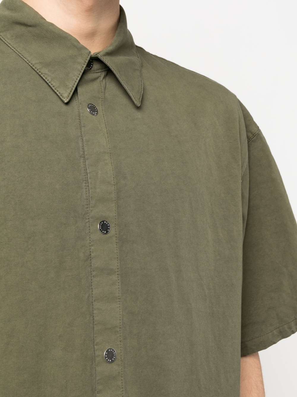 logo-patch short-sleeve shirt - 5