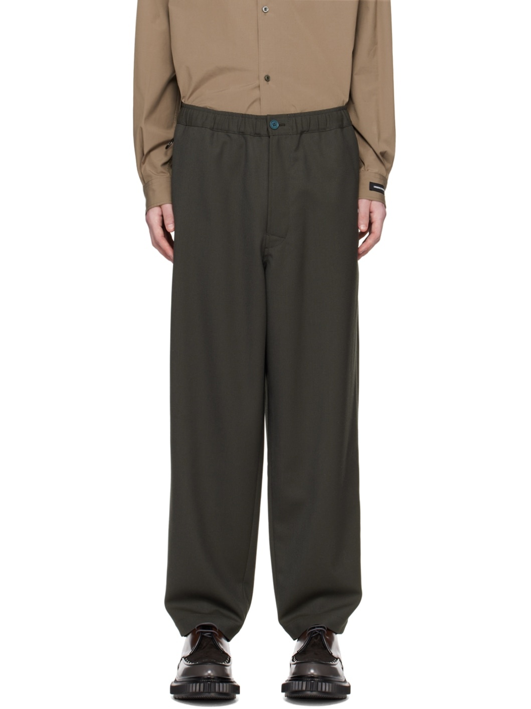 Gray O-Ring Trousers - 1