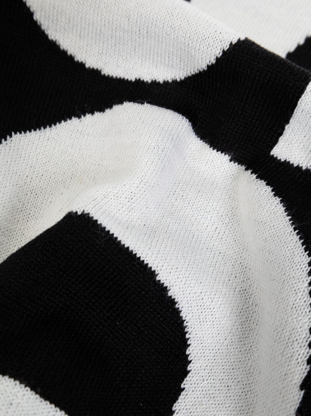 logo-embellished knitted scarf - 3