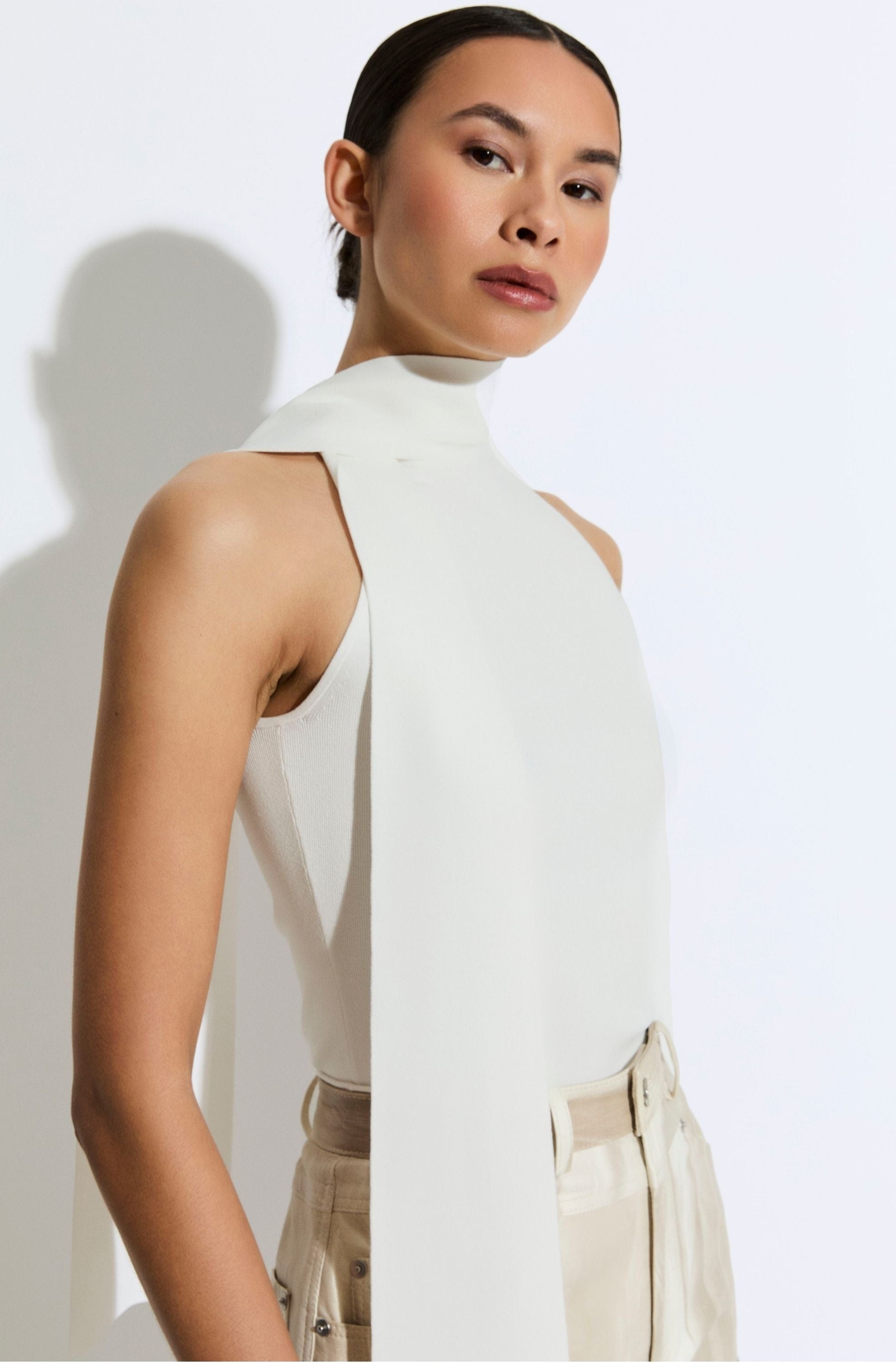 Matte Viscose Halterneck Top - 4