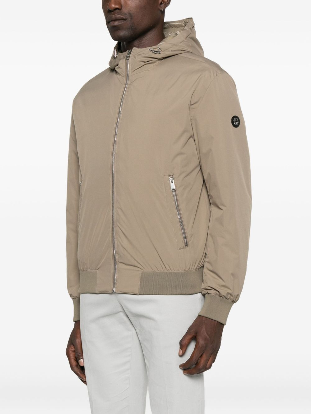hooded zip-front jacket - 3