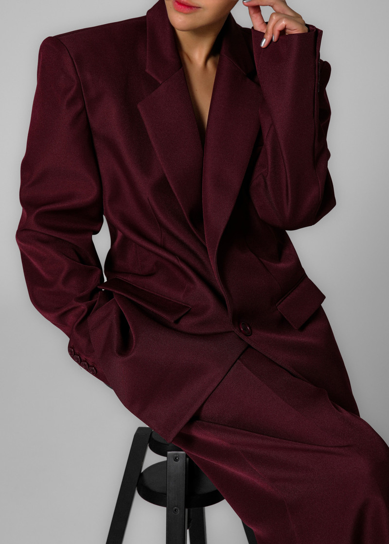 Jun Blazer - Burgundy 8