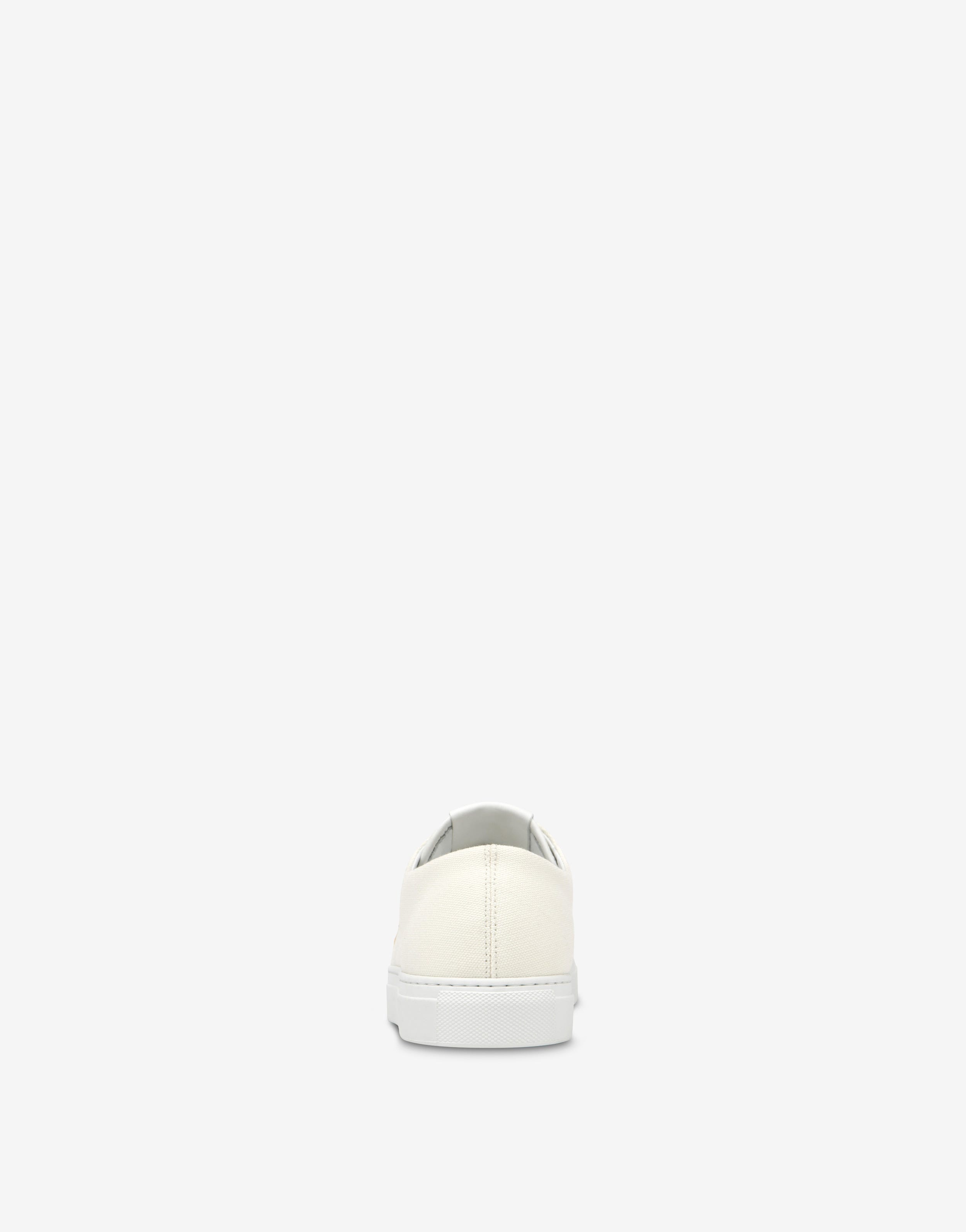 CANVAS SNEAKERS WITH METAL LOGO - 3