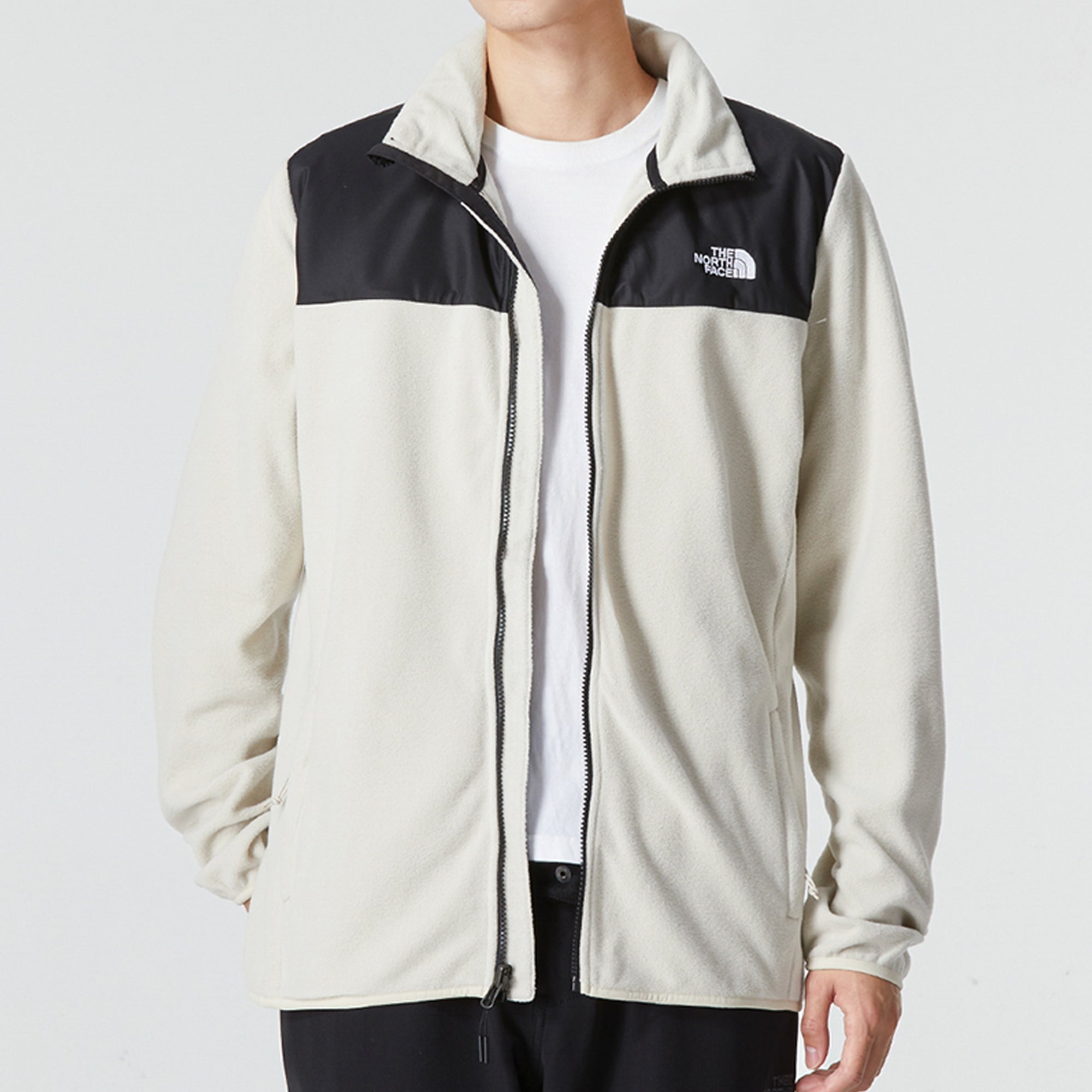 THE NORTH FACE Logo Fleece Jacket 'White' NF0A49AE-738 - 3