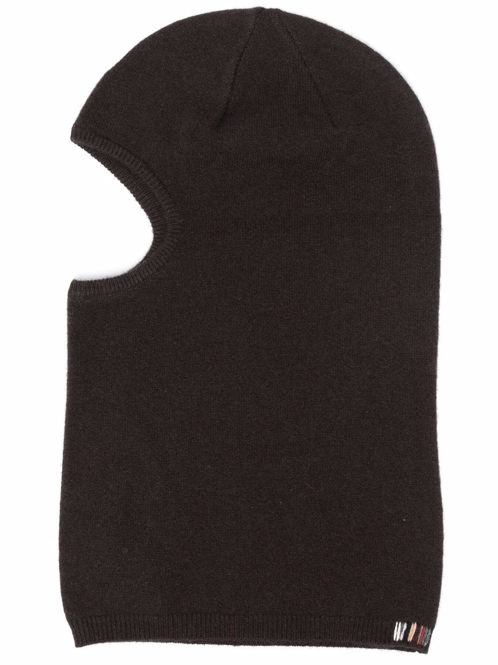 rib-trimmed cashmere-blend balaclava - 1