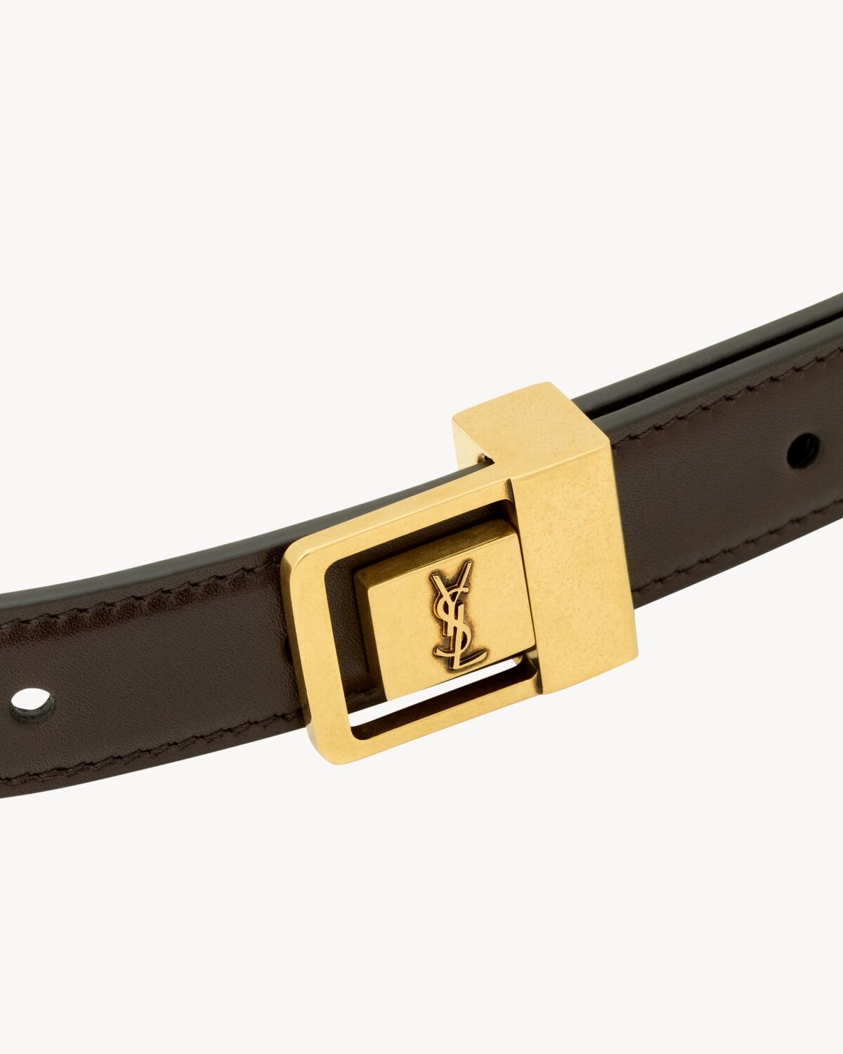 LA 66 THIN BELT IN SMOOTH LEATHER - 3