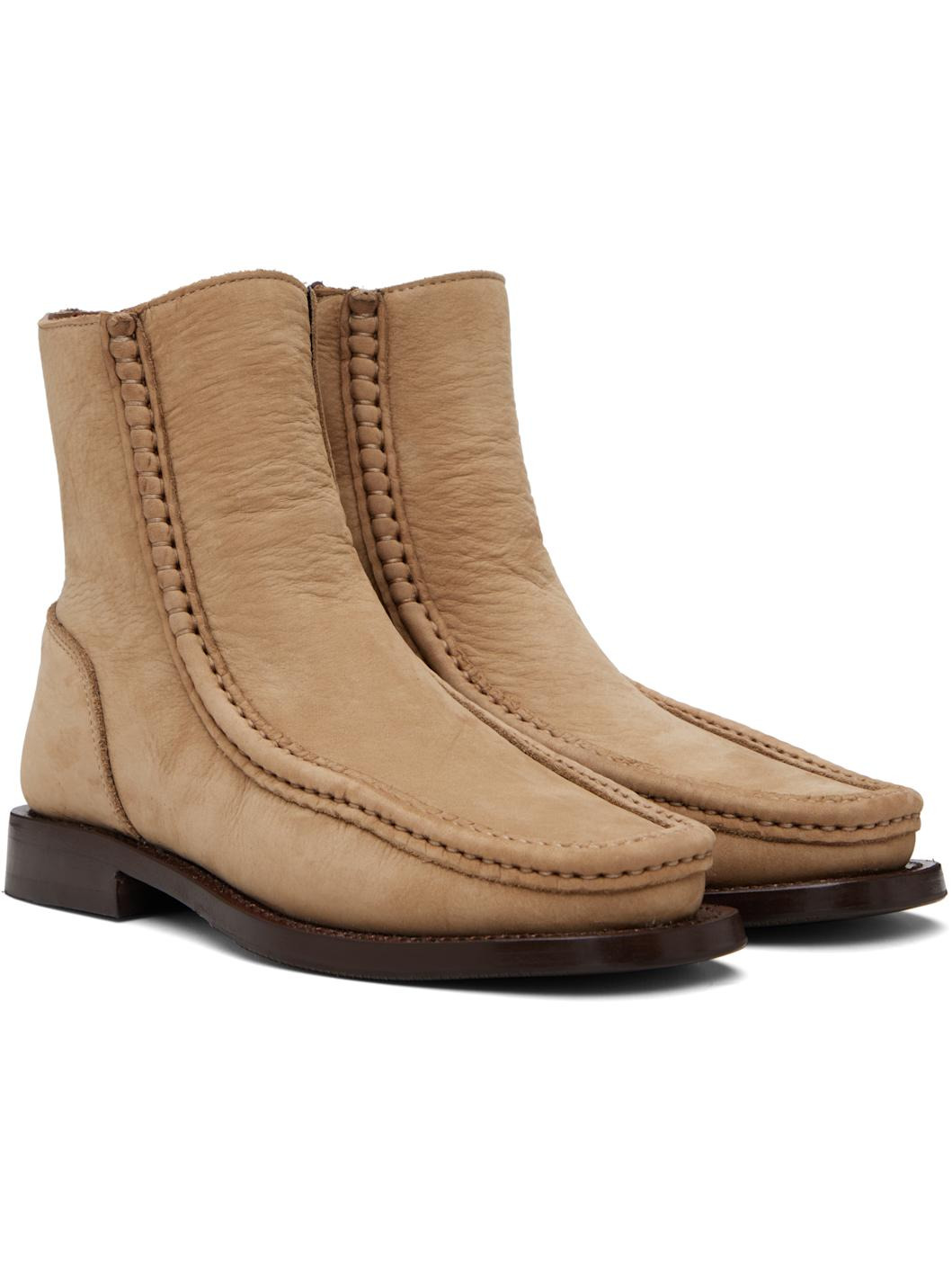 Tan Riera Bordon Boots - 4