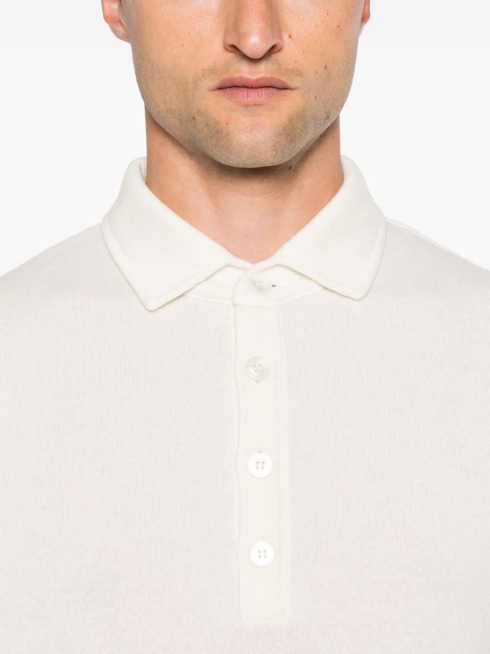 CASHMERE POLO SWEATER - 5