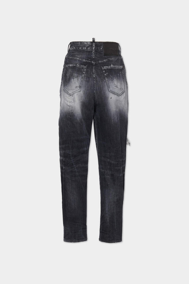 BLACK JET SET WASH 80'S JEANS - 2