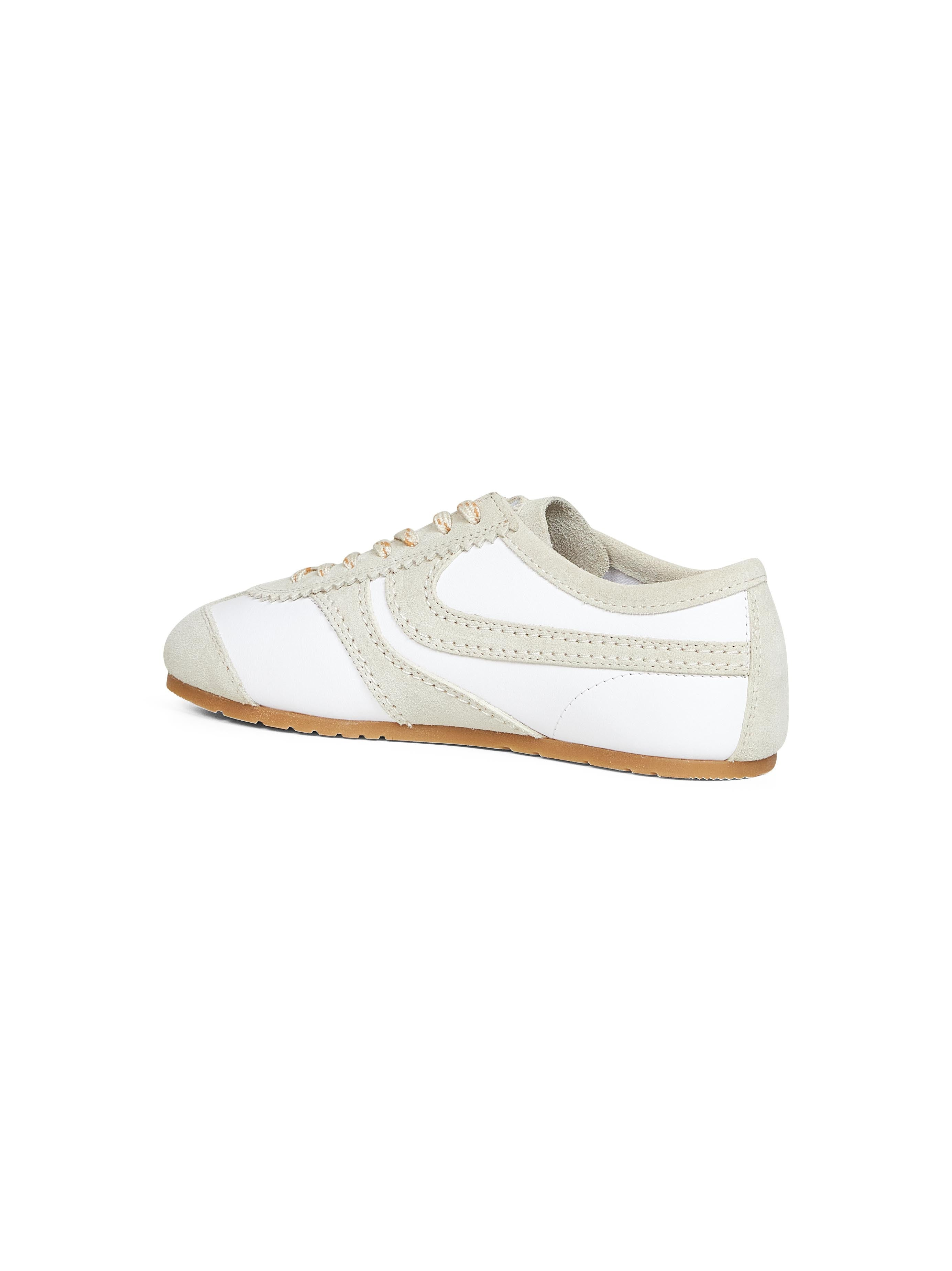 White nappa leather sneakers - 3