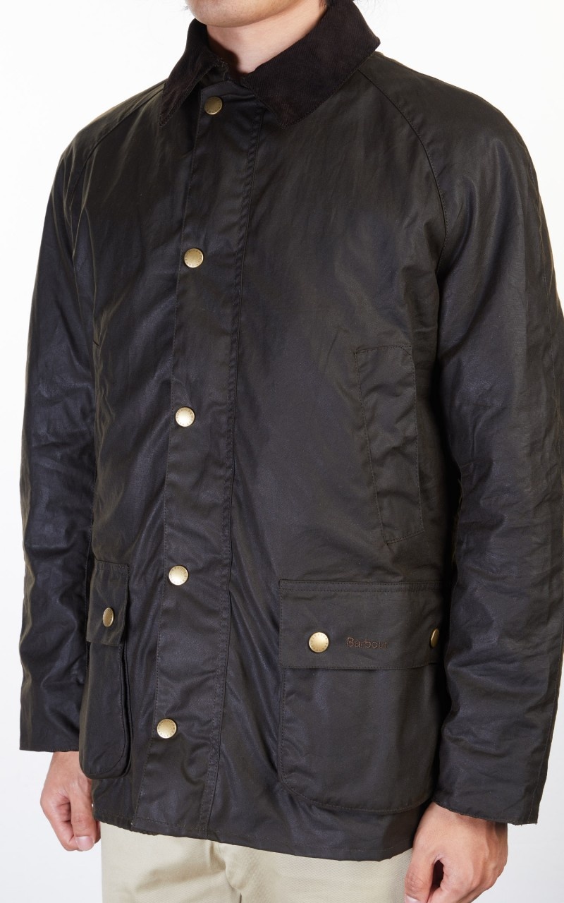 ASHBY WAX JACKET OLIVE - 9