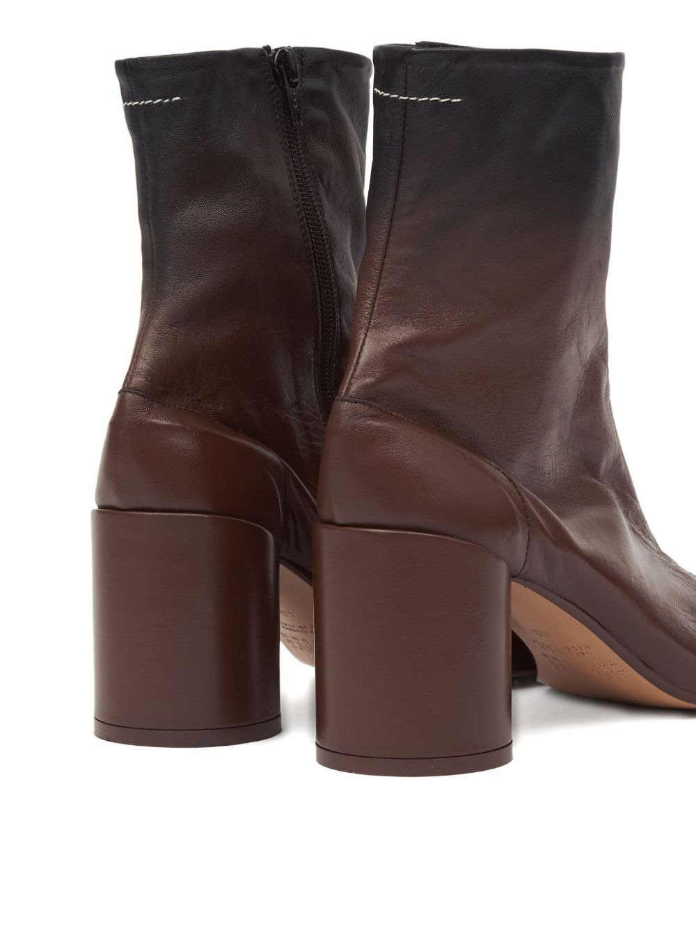 90mm leather ankle boots - 4