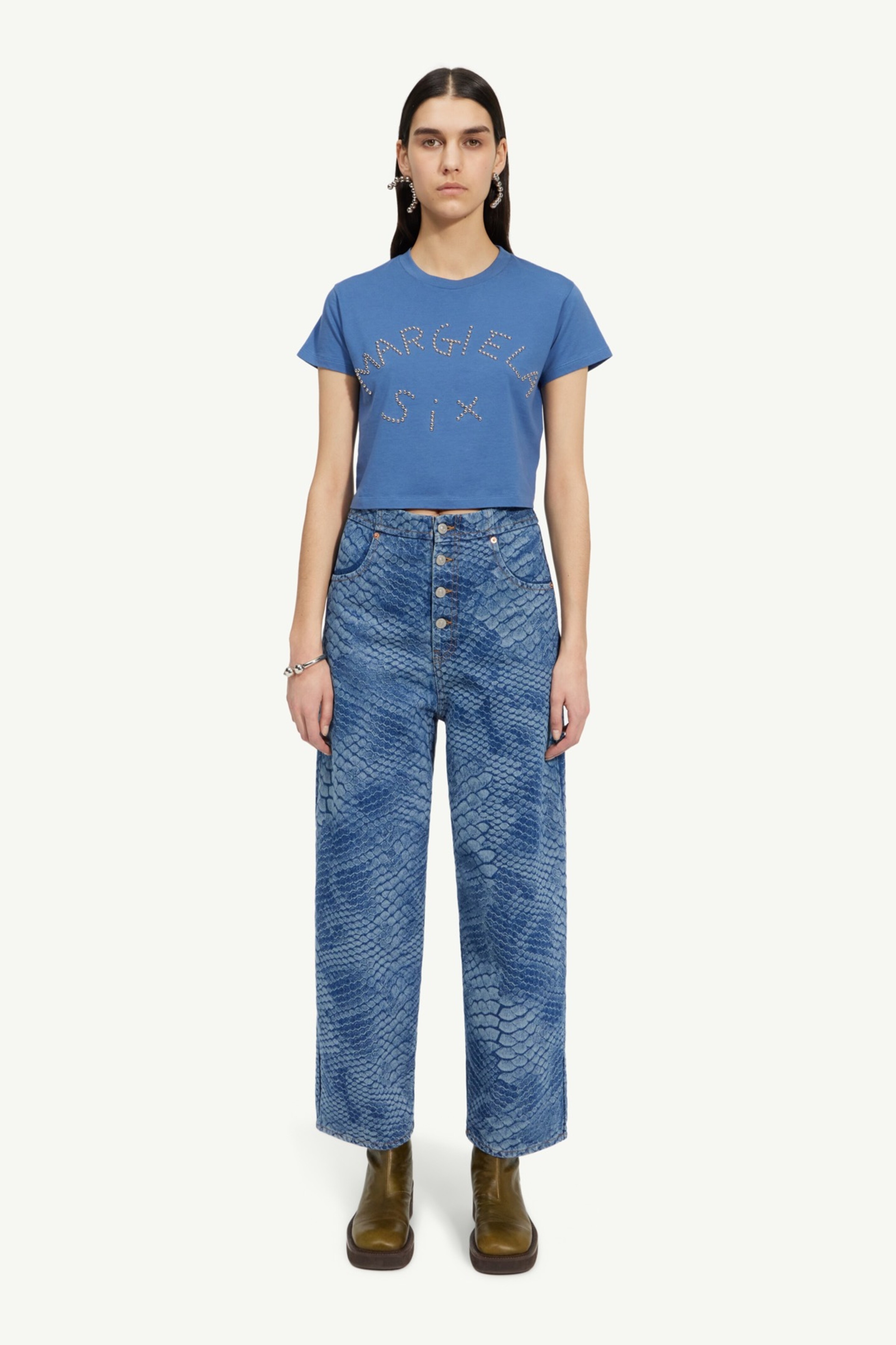 Python button jeans - 2