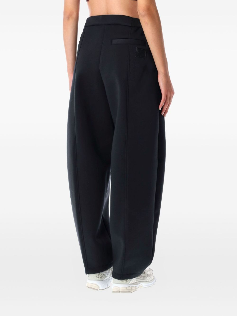 pleated scuba trousers - 2
