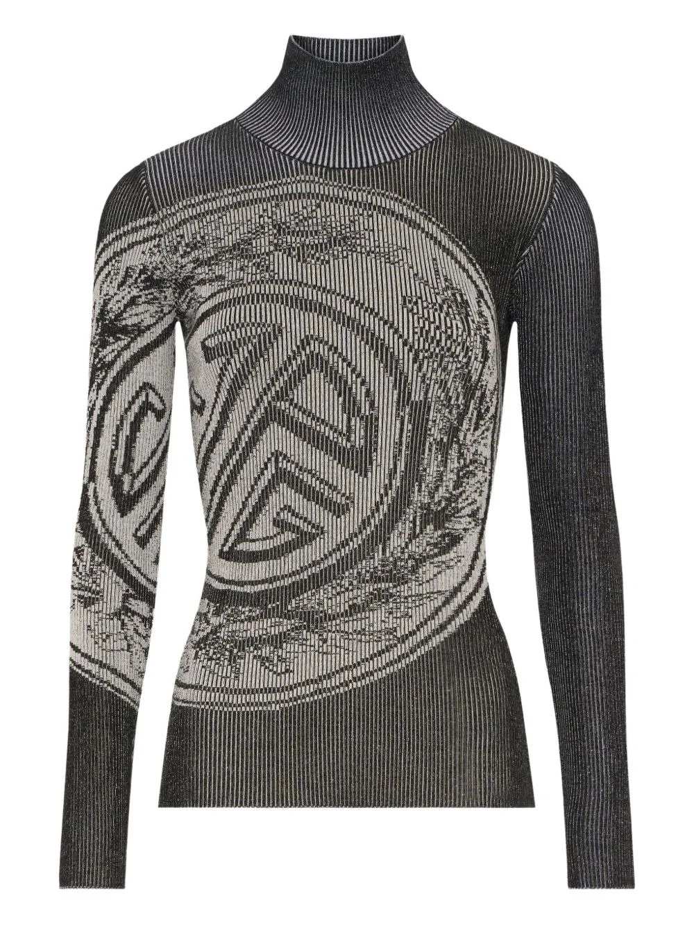 Laurel Stamp jacquard long-sleeves sweater - 1