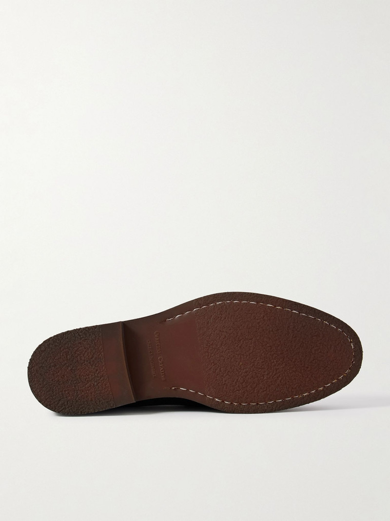 OFFICINE CREATIVE Opera 001 Suede Penny Loafers Dark brown outlook