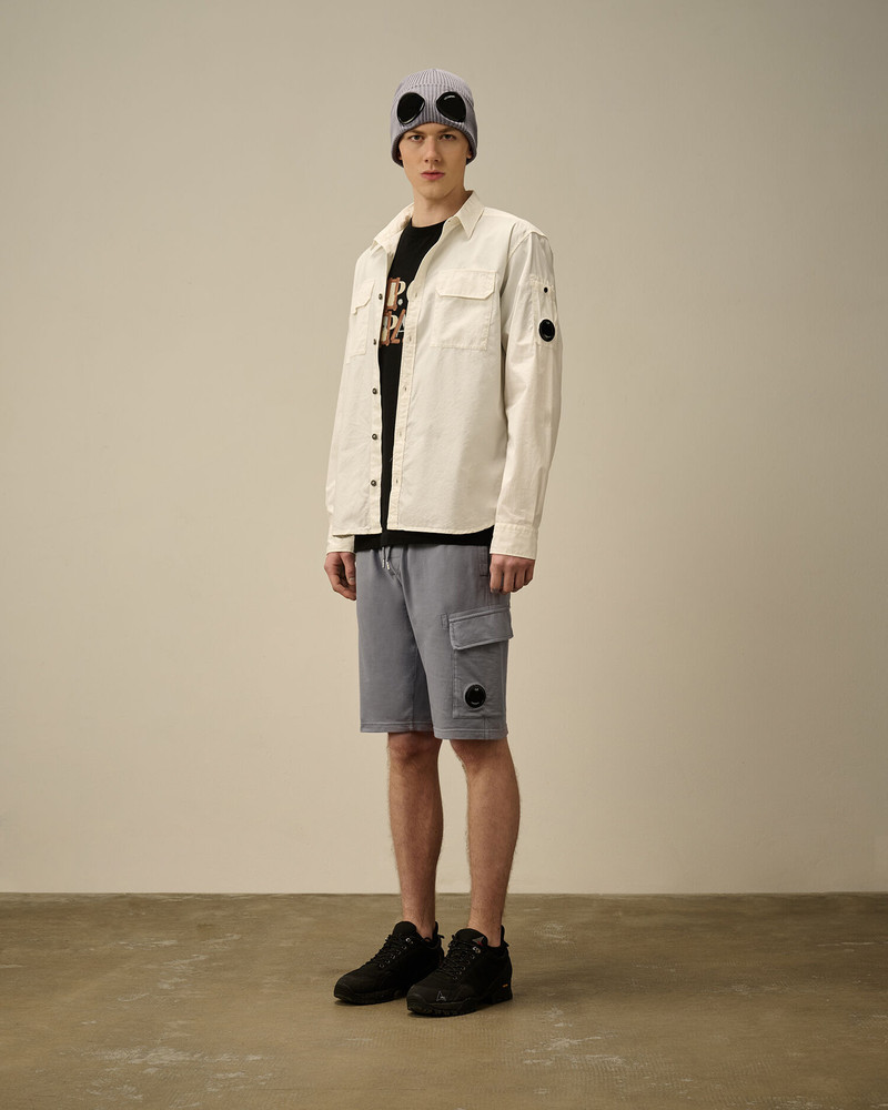 C.P. Company Light Fleece Cargo Lens Shorts outlook