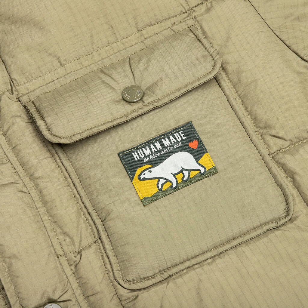 DOWN SHIRT JACKET - OLIVE DRAB - 4
