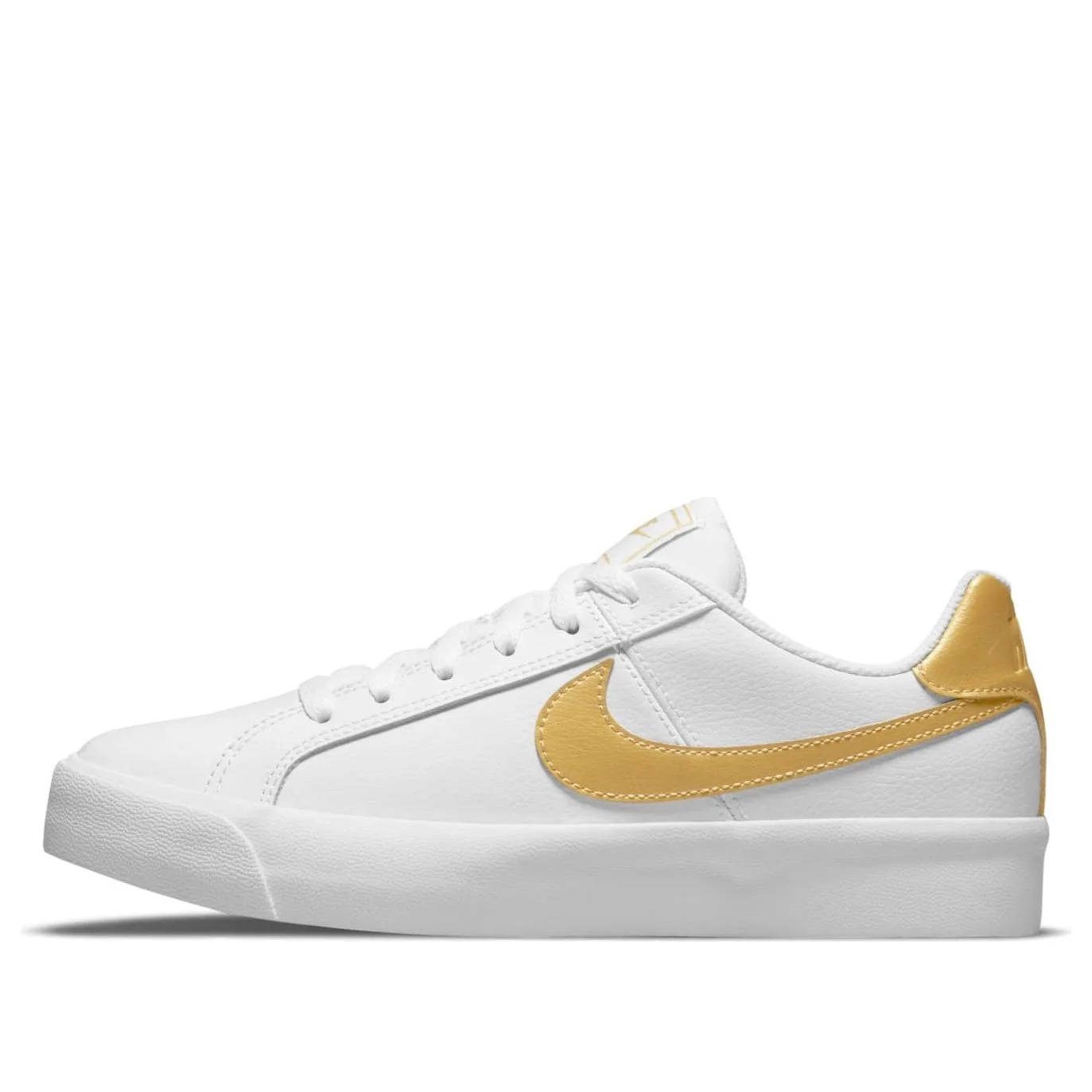 (WMNS) Nike Court Royale AC White/Gold AO2810-109 - 1