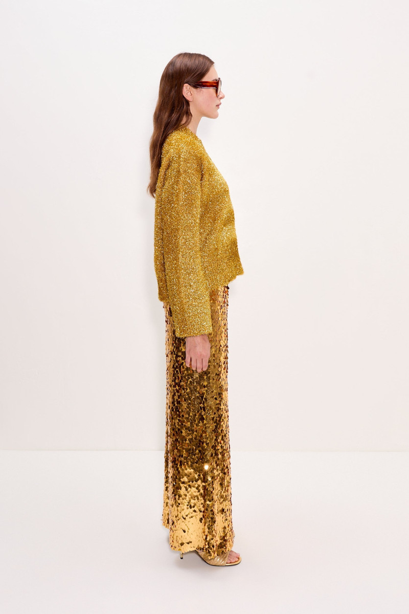 Cher Tinsel Sweater In Star Gold 3