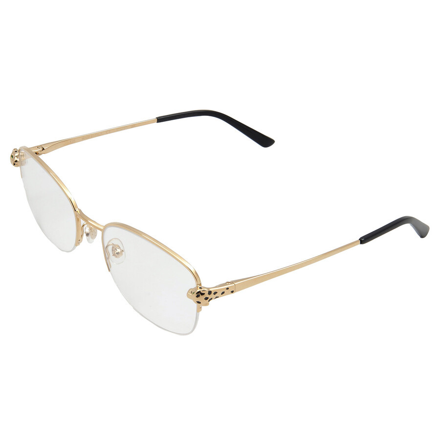 Cartier Demo Oval Ladies Eyeglasses CT0235O 001 54 - 4