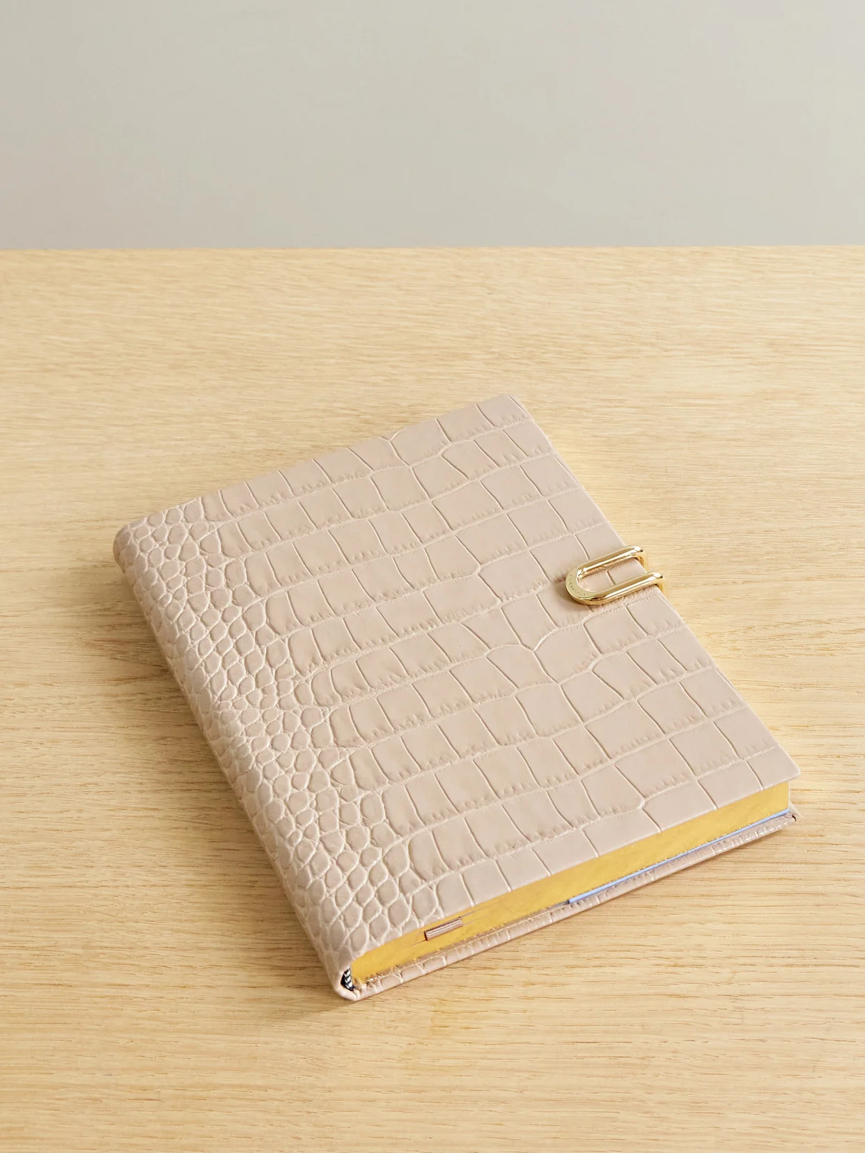 Soho Croc-effect Leather Notebook - 1