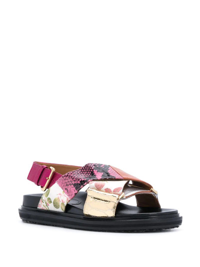 Marni Fussbet criss-cross sandals outlook