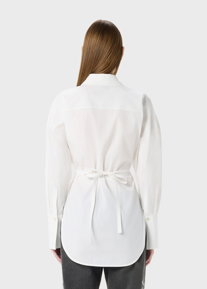 POPILINE SHIRT WITH BELT 3