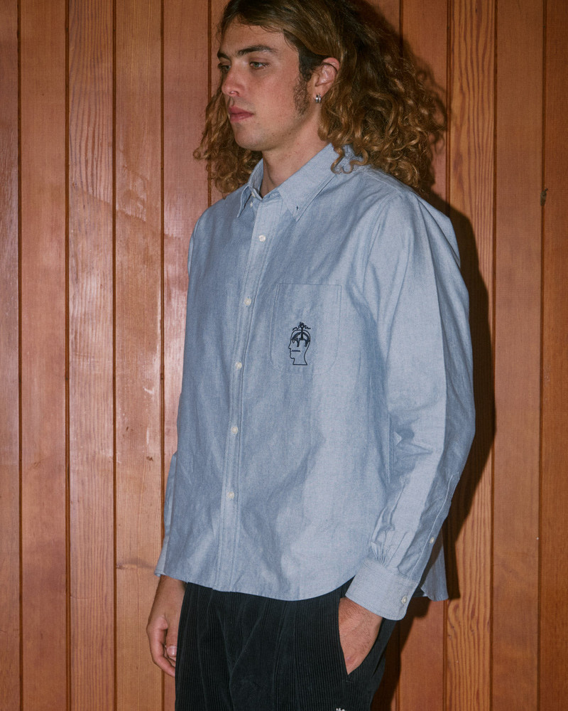 Brooks Brothers California Selvedge Oxford Button Up - Blue 4