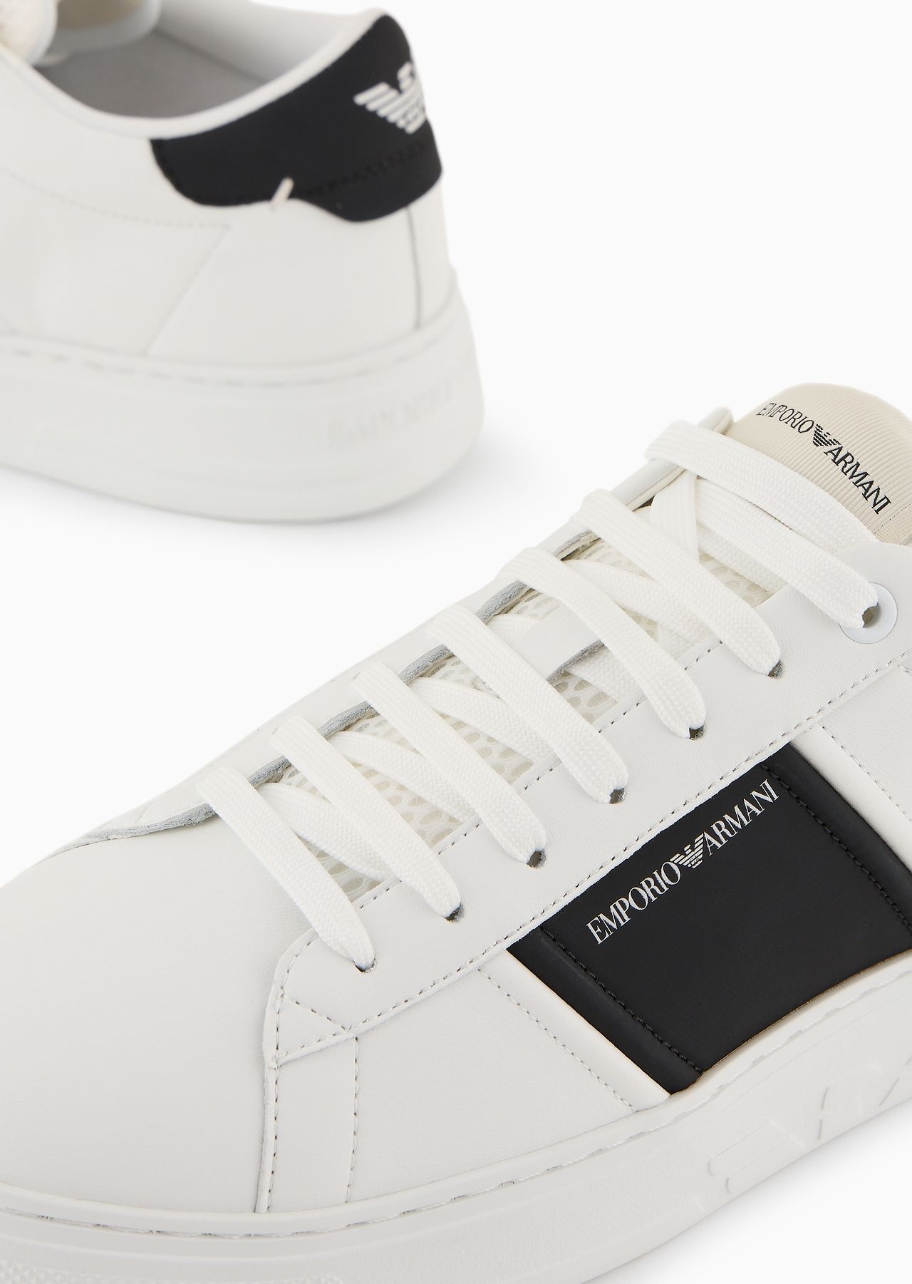 Leather sneakers with rubber details - 5