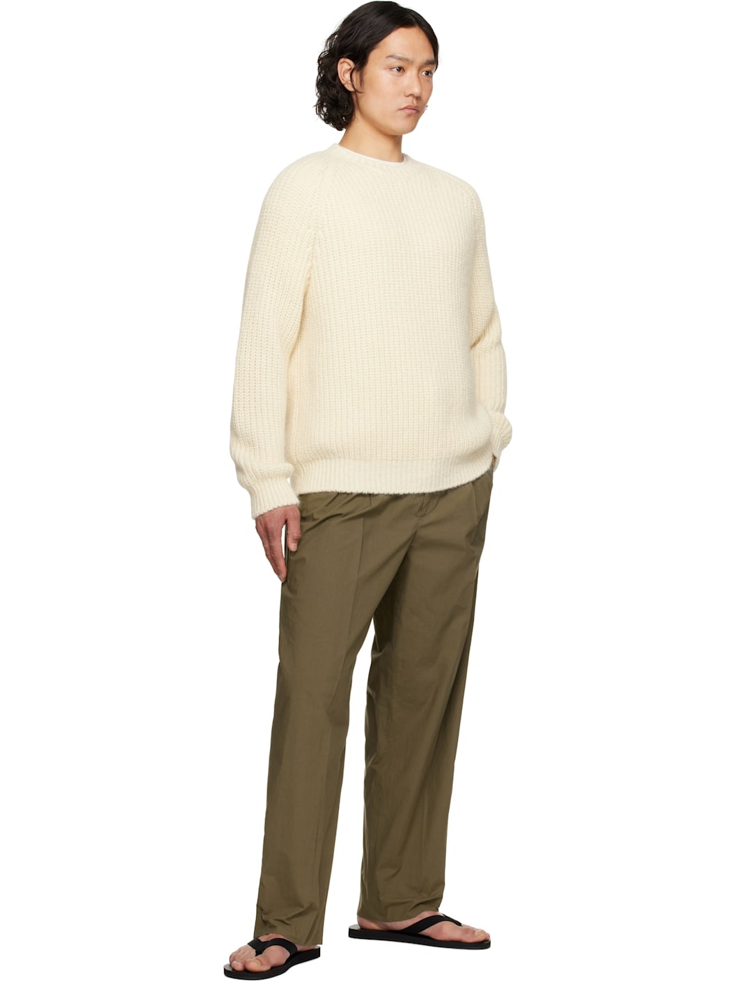 The Row Adonis Sweater in Mohair and Silk | REVERSIBLE